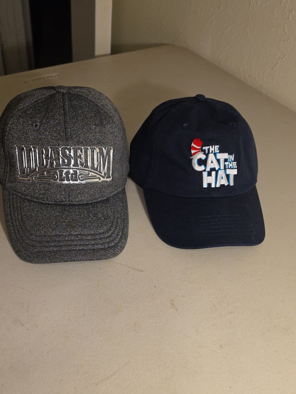 Disney Parks Lucasfilm Ltd Metallic Logo Heather Gray Cap Set Gray & Blue